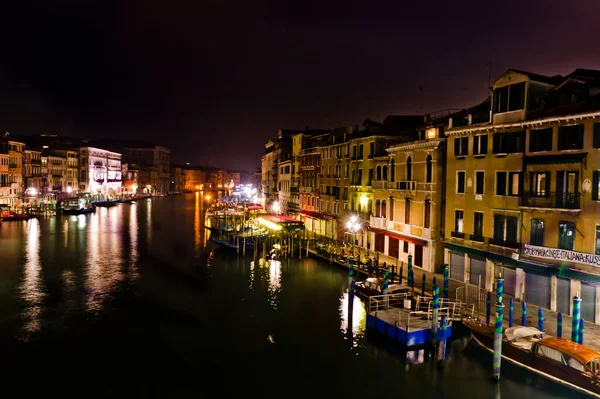 Venecia Ciudad Vieja Vista Noche Italia — Foto de Stock
