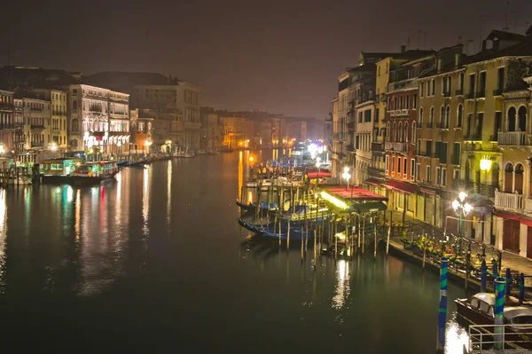 Venecia Ciudad Vieja Vista Noche Italia — Foto de Stock