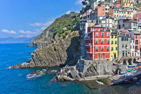 Riomaggiore Cinque Terre Italy Europe — стоковое фото
