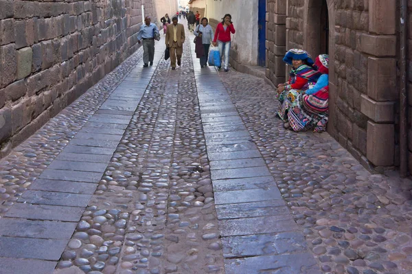 Cuzco Eski Şehir Sokak Manzarası Peru — Stok fotoğraf