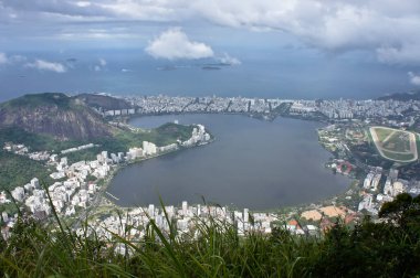Rio de Janeiro, Modern şehir panoramik görünümü, Brezilya, Güney Amerika