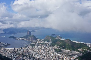 Rio de Janeiro, Modern şehir panoramik görünümü, Brezilya, Güney Amerika