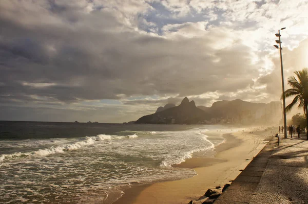 Ipanema Vistas Playa Tropical Río Janeiro Brasil América Del Sur — Foto de Stock