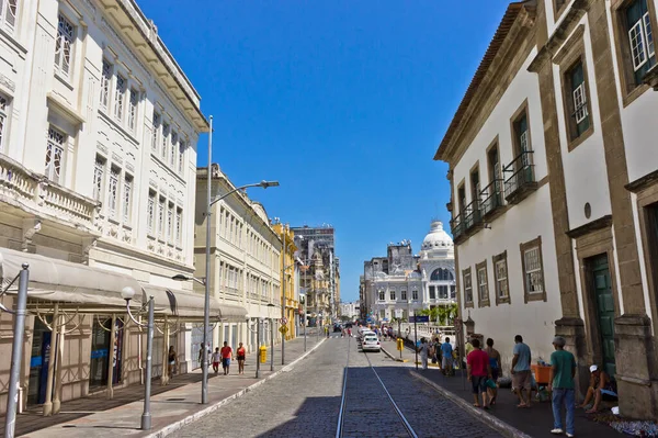 Salvador Bahia Pelourinho View Colorful Buildings Brazil South America — 图库照片