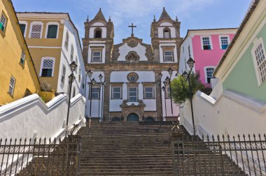 Salvador de Bahia, Pelourinho Renkli binalar, Brezilya, Güney Amerika