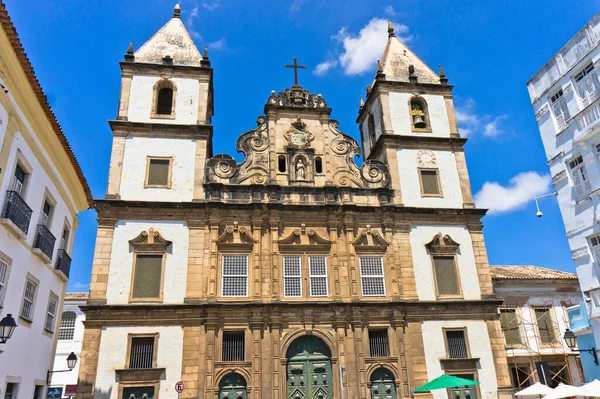 Salvador Bahia Pelourinho Vue Avec Des Bâtiments Colorés Brésil Amérique — Photo