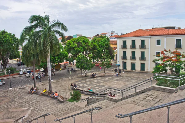 Sao Luis Gamla Stan Gatuvy Brasilien Sydamerika — Stockfoto