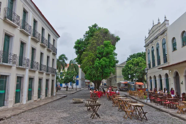 Sao Luis Gamla Stan Gatuvy Brasilien Sydamerika — Stockfoto