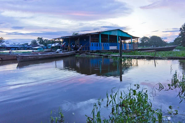 Amazonebekken Oud Uitzicht Stad Aan Rivier Colombia Leticia — Stockfoto