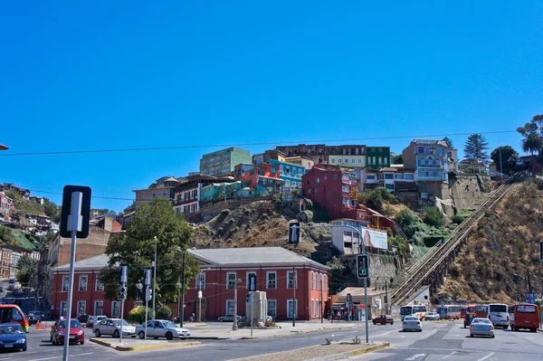 Chili Valparaiso Vue Sur Vieille Ville — Photo