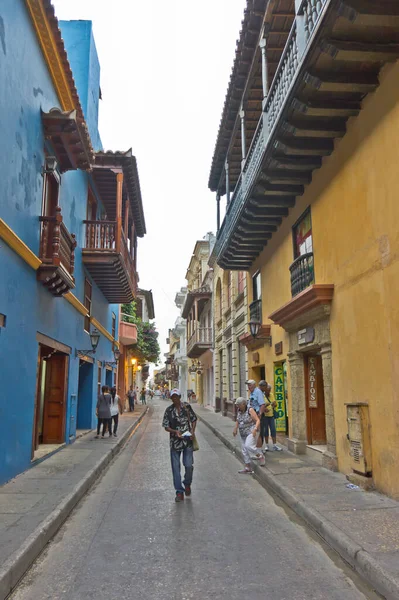 Cartagena Vista Rua Cidade Velha Colômbia América Sul — Fotografia de Stock