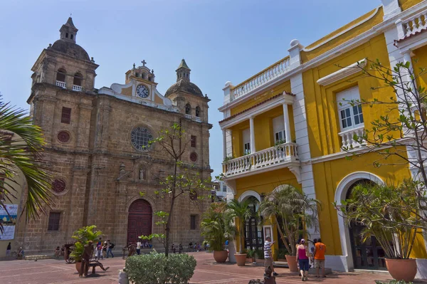 Cartagena Vista Rua Cidade Velha Colômbia América Sul — Fotografia de Stock