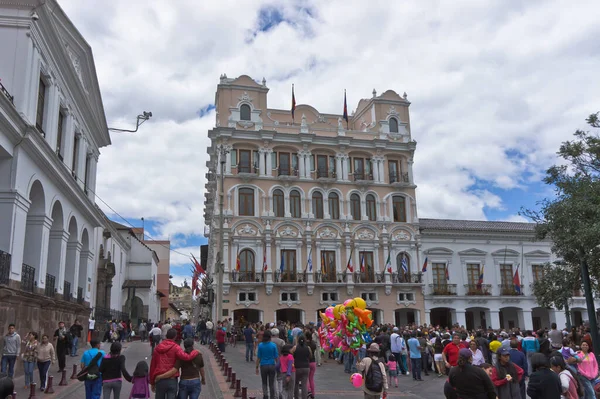 Quito Vista Rua Cidade Velha Equador — Fotografia de Stock