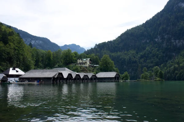 Lago Konigssee Paisaje Natural Los Alpes Alemania Europa —  Fotos de Stock