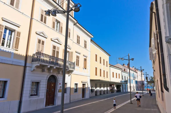 Koper Vista Rua Cidade Velha Eslovênia Balcãs Europa — Fotografia de Stock