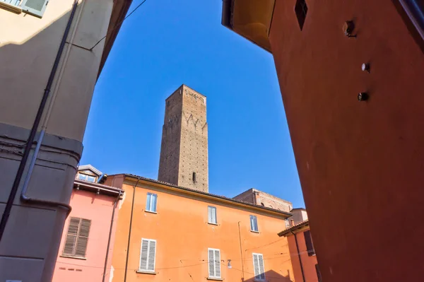 Bologna Vecchia Città Vista Torres Vecchie Torri Italia Europa — Foto Stock