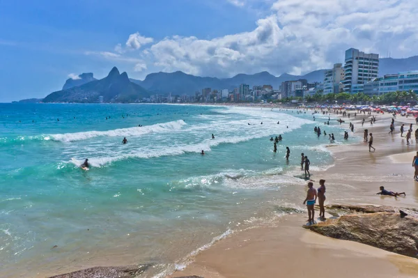 Ipanema Tropenstrand Rio Janeiro Brasilien — Stockfoto