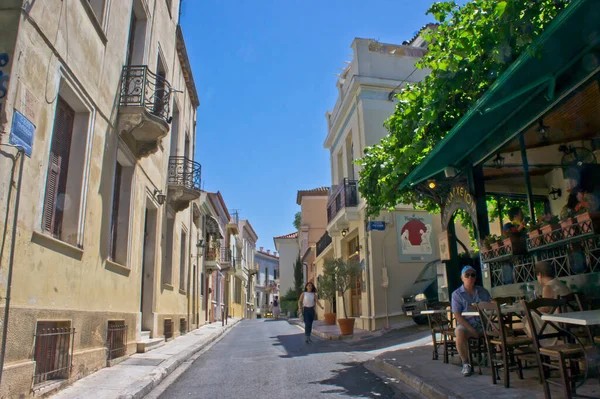 Atény Plaka Old City Street View Řecko — Stock fotografie