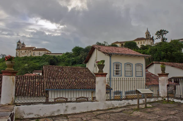 Ouro Preto Stare Miasto Widok Ulicę Brazylia Ameryka Południowa — Zdjęcie stockowe