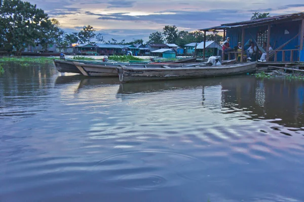 Leticia Vista Puerto Viejo Cuenca Del Amazonas Colombia América Del — Foto de Stock