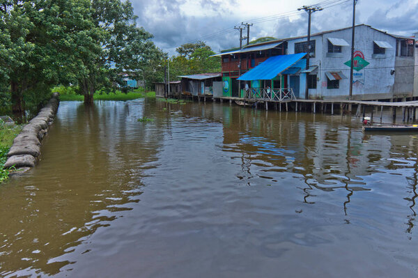 Leticia,Old port view, Amazon Basin,  Colombia, South America