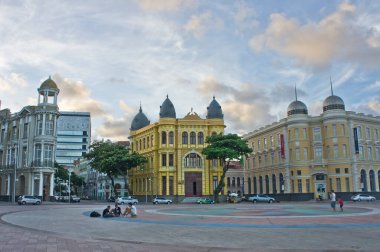 Recife, Old City sokak manzarası, Brezilya, Güney Amerika
