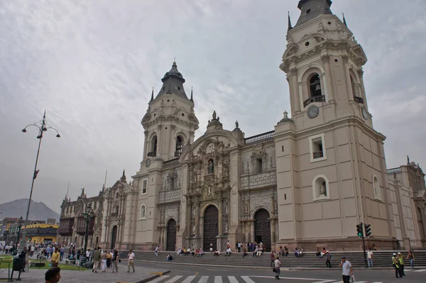 Lima Cidade Velha Vista Rua Peru América Sul — Fotografia de Stock