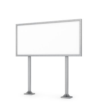 boş billboard. 3D çizim