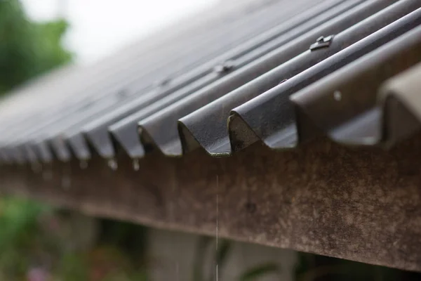 Abstract Rain Falling Roof — Stock Photo, Image