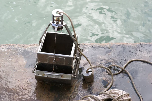 Grab Sampler Ett Instrument För Att Prov Sediment Vattenmiljöer — Stockfoto