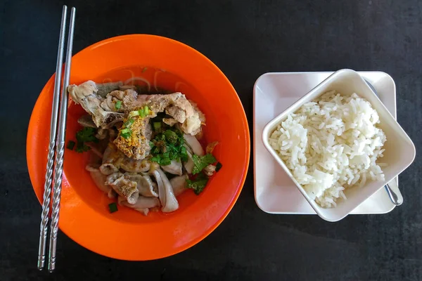 Tajskie Śniadanie Ryżem Ekaehla — Zdjęcie stockowe