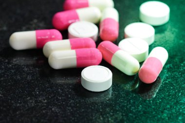 İlaç ilaç hapları.                               