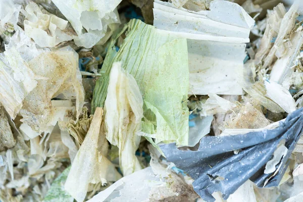 Plastiktütenabfall Für Das Recycling Abfallwirtschaftskonzept — Stockfoto