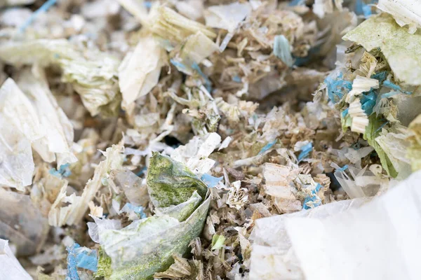 Degradação Resíduos Sacos Plásticos Para Reciclados Conceito Gestão Resíduos — Fotografia de Stock