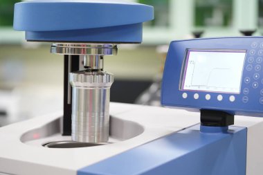 Calorimeter is measuring that can be used to determine the heat of reaction of a liquid or solid fuel sample. clipart