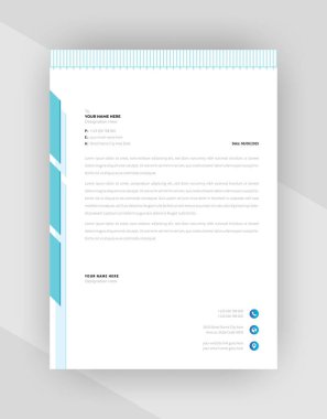 yaratıcı antet şablon tasarımı, şablon vektörü