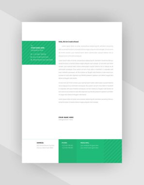 yaratıcı antet şablon tasarımı, şablon vektörü