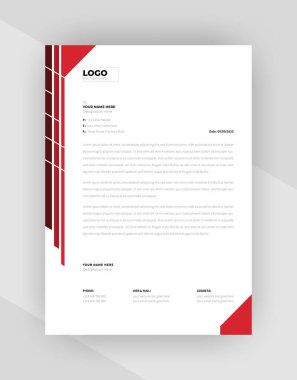 yaratıcı antet şablon tasarımı, şablon vektörü