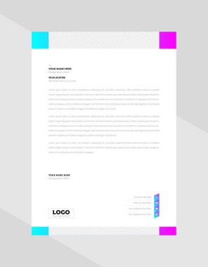 yaratıcı antet şablon tasarımı, şablon vektörü