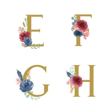 Çiçek çizen alfabe