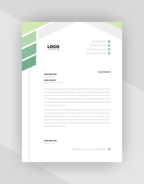 yaratıcı antet şablon tasarımı, şablon vektörü