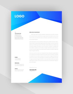 yaratıcı antet şablon tasarımı, şablon vektörü