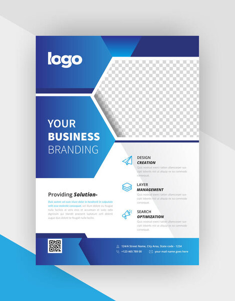 creative letterhead template design, template vector