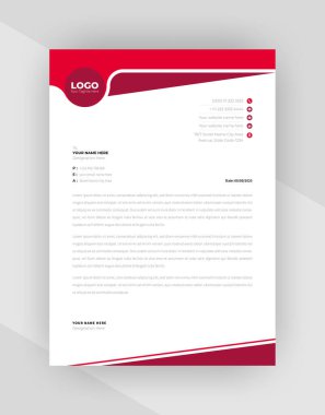 yaratıcı antet şablon tasarımı, şablon vektörü