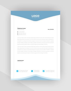 yaratıcı antet şablon tasarımı, şablon vektörü