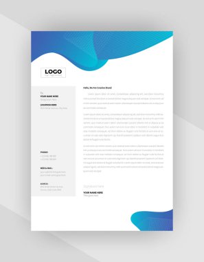 yaratıcı antet şablon tasarımı, şablon vektörü