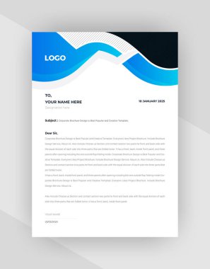 yaratıcı antet şablon tasarımı, şablon vektörü