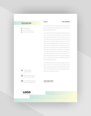 yaratıcı antet şablon tasarımı, şablon vektörü