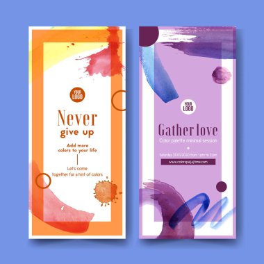 stil sıçrama renk şablonu tasarımı metin, vektör illüstrasyonu