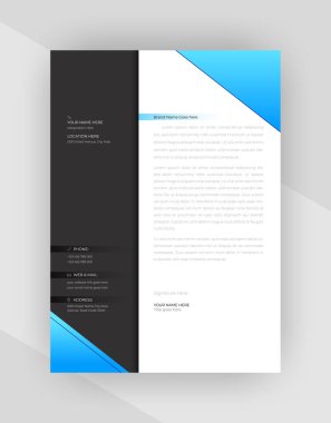 yaratıcı antet şablon tasarımı, şablon vektörü